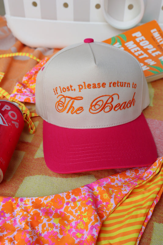 Return to Beach Embroidered Trucker Hat