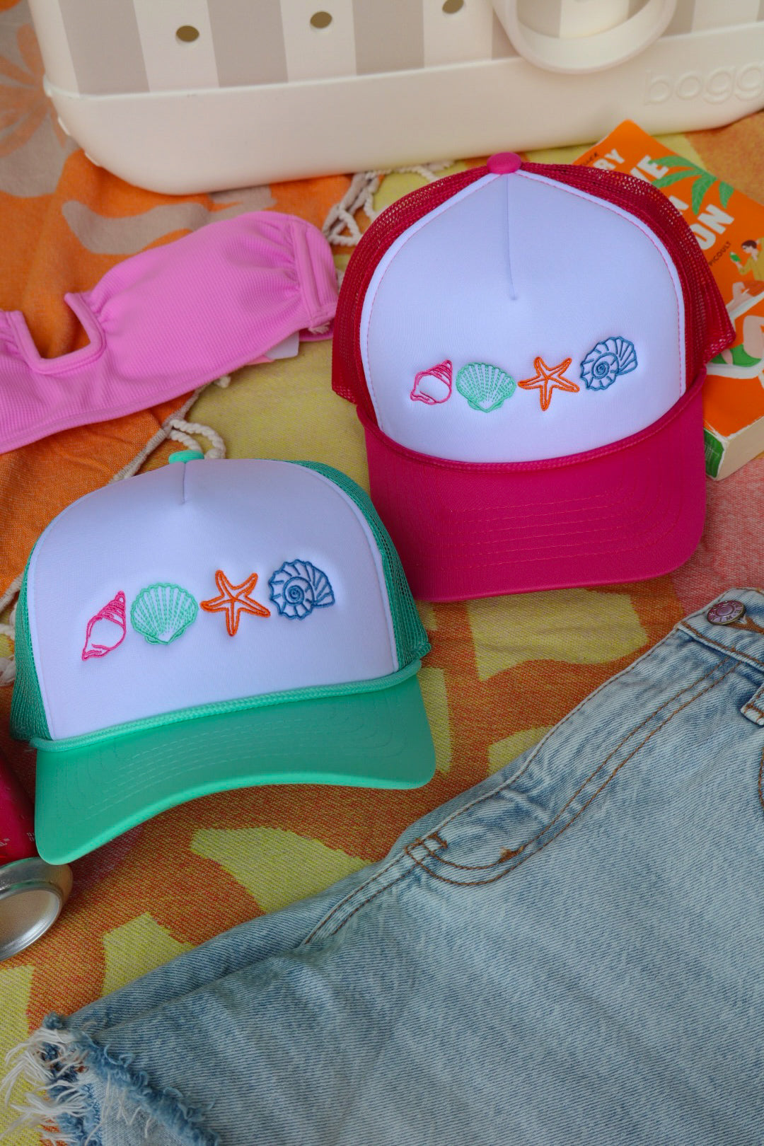 Shell Foam Embroidered Trucker Hat