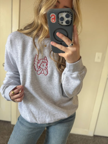Cupid Embroidered Sweatshirt